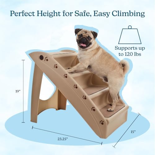 Pet Stairs - Home and Vehicle Foldable Nonslip Dog Steps - - Image 2