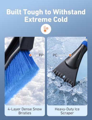 AstroAI 40" 2-in-1 Detachable Snow Brush & Ice Scrapers - Image 5