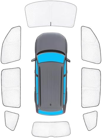 KMF 8pcs Sun Shades for Volkswagen VW Atlas 2018-2025 2026 Accessories by KMF