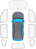 KMF 8pcs Sun Shades for Volkswagen VW Atlas 2018-2025 2026 Accessories by KMF
