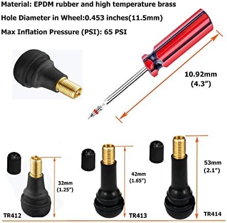 Dr.Roc Tire Valve Stem Puller Set –1 x Valve Stem Installer, 60 x Brass Ozone - Image 3