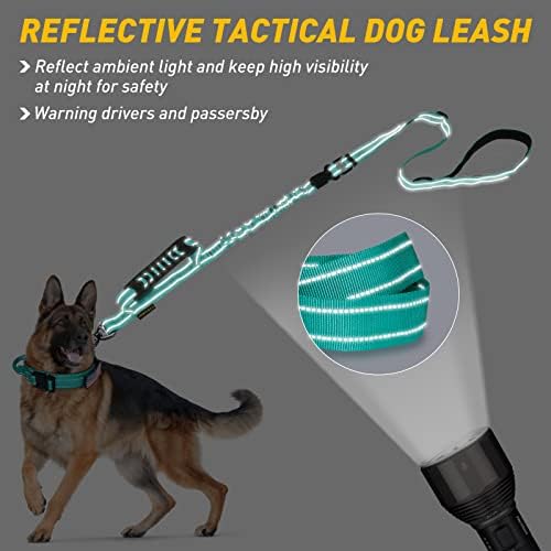 AUBELL Tactical Dog Leash Heavy Duty, 4-6ft No Pull Bungee Leash - Image 4