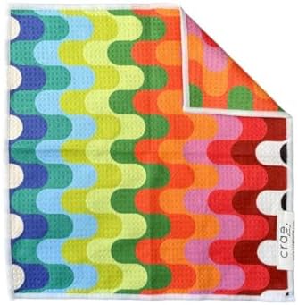 Double-Sided Microfiber Washcloths, Waffle Weave Kitchen Washcloths by CraeHome