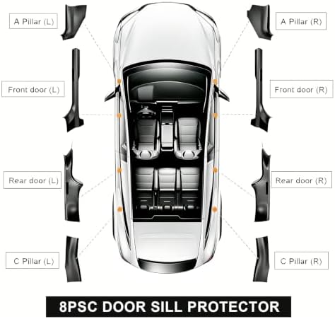 8PCS Door Sill Protector for Tesla Model Y Juniper Accessories - Image 2