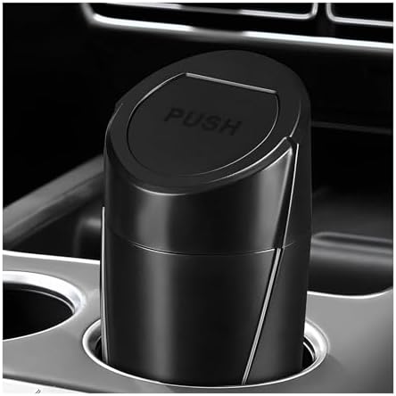 Car Trash Can Bin with Lid, Leakproof Portable Garbage Trash Bin Mini Cup by YTFRL