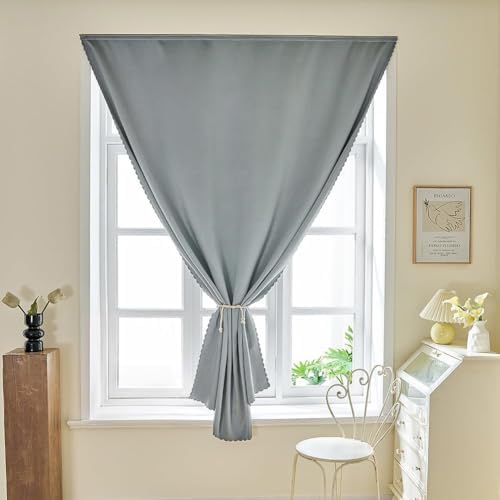 JILRON Adhesive Curtain 100% Blackout No-Drill Easy Install - Image 6