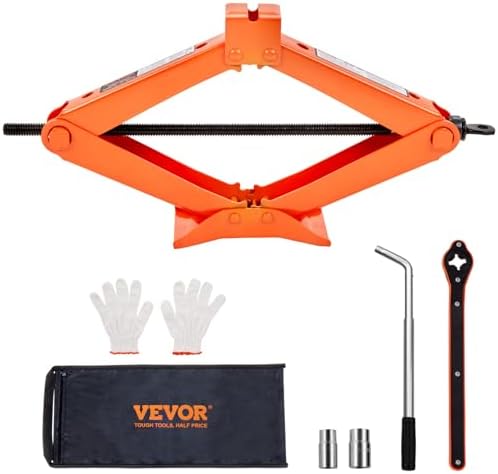 VEVOR Scissor Jack, 2.5 Ton/5512 lbs Scissor Car Jack by VEVOR