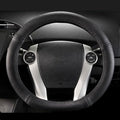 Customized for Toyota Prius Microfiber Leather Steering Wheel Cover for Prius C by Qmety