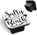 Travel Trailer Hitch Receiver Cover Cap Salty Little Beach Word Happy Slogan by Unknown