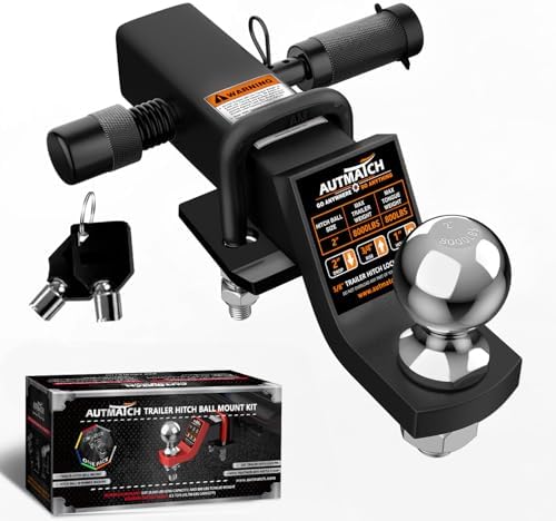 AUTMATCH Trailer Hitch Ball Mount by AUTMATCH