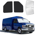 for Ford E-Series 1992-2026 Windshield & Side Window Sun Shade 3Pcs by MakeLifeBetter