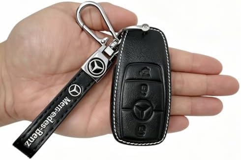 Leather Key Fob Cover for Mercedes-Benz, Full Protective Case - Image 4