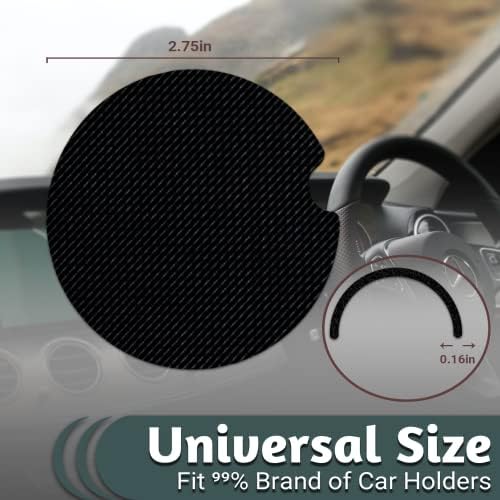 Yonlevres Car Coasters for Cup Holders, 2 Pack - Image 3
