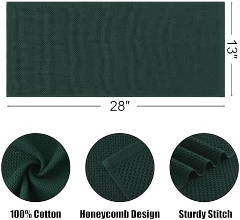 Kitinjoy Cotton Waffle 6-Pack Kitchen Towels - Image 2