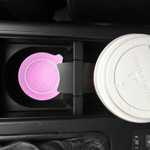 4 PCS Car Cup Coasters, Bling Cup Holder Coaster - Image 2