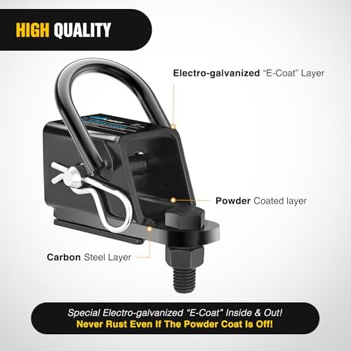Nilight 2" Rear Trailer Hitch Receiver Kit | - Image 4