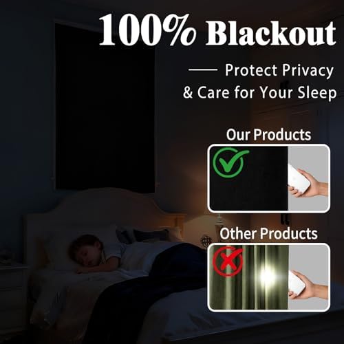 100% Blackout Self Adhesive Portable Curtains - Image 2