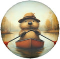 Funny Beaver Universal Spare Tire Cover, 15 Inch, Cute Waterproof Polyester by Unknown