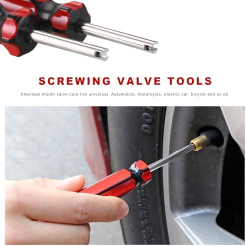 5PCS Valve Core Removal Tools, Automotive Screwdriver Tire Stem Core Removers - Image 4