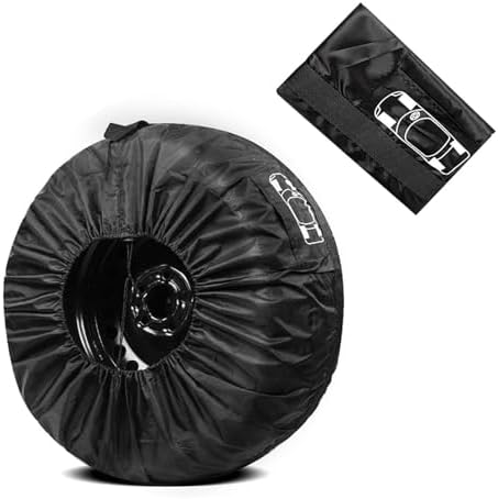 Pack-1 Car Spare Tire Cover, Adjustable Perfect Wrapping Cover by Gseigvee