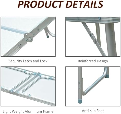 Outsunny 47" Folding Camping Table - Image 7