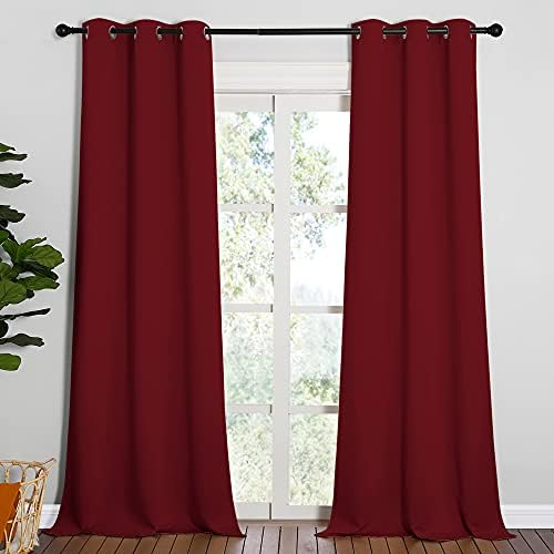 NICETOWN Burgundy Red Blackout Drapes by NICETOWN