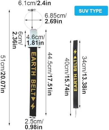 Car Anti Static Strip Earth Belt Ground Wire Strap Car Electrostatic Strip - Image 2