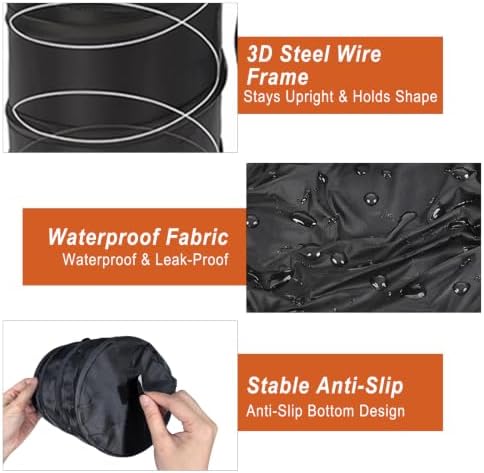 2 Pack Collapsible Car Trash Can Pop Up Mini Garbage Can - Image 5