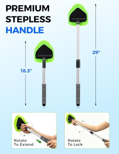 XINDELL Interior Windshield Cleaner Tool – Car Interior Window Cleaning Kit - Image 2