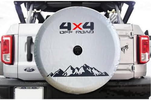 for Jeep Wrangler, Ford Bronco Spare Tire Cover by TRIBONES