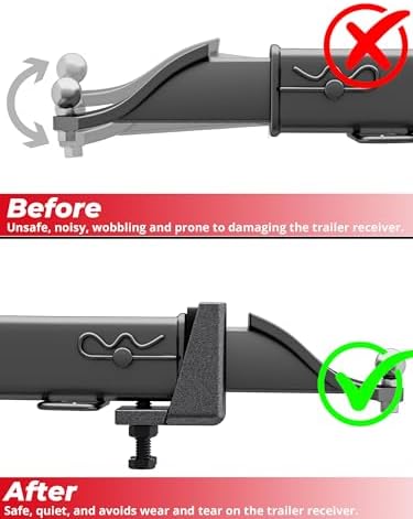Anti-Rattle Hitch Clamp, 2 Inch Hitch Stabilizer - Image 4