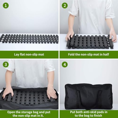 Emergency Devices 2 pcs Tire Traction Mats 47.2" x 10.8", Portable - Image 6