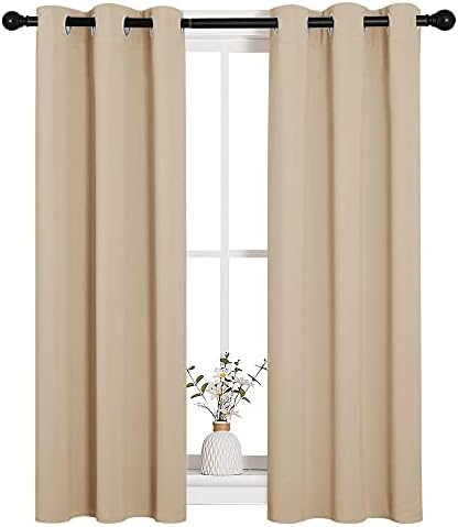 NICETOWN Biscotti Beige Blackout Curtains - Image 2