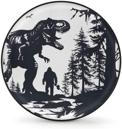 Rv Spare Tire Cover Wheel Bigfoot Dinosaur Mountain Tire Covers Wheel by FengQuGou