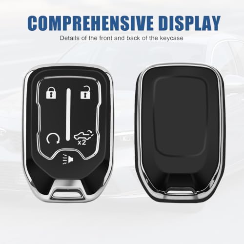 for GMC Key Fob Cover, 5 Buttons TPU Protection Case - Image 4