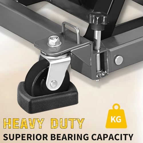 Rubber Wheel Dock for Trailer, Heavy Duty Jack Wheel Chock Stopper Fits 6" - Image 4
