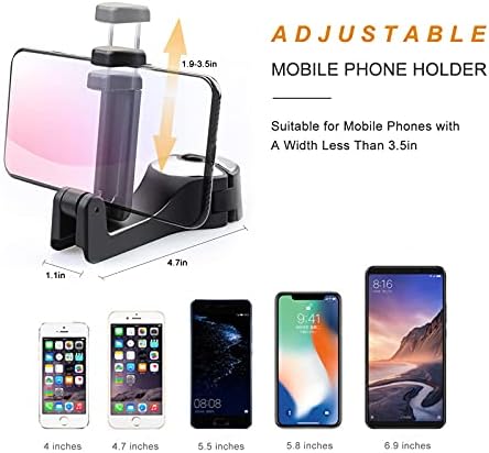 Car Headrest Hook with Phone Holder, Universal 360 Rotation Headrest Hooks - Image 4