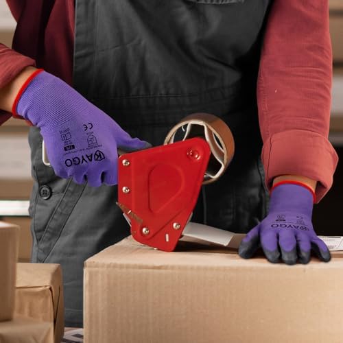 KAYGO Safety Work Gloves for Men Women, PU Coated Palm & Fingers - Image 3