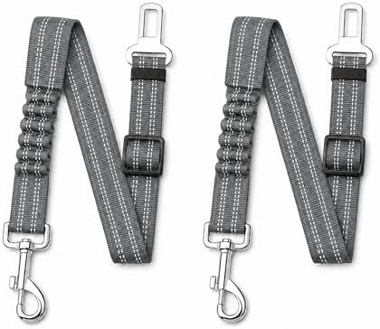 Dog Travel Tether 2Pcs, Adjustable Pet Travel Connector Strap by Ortarco