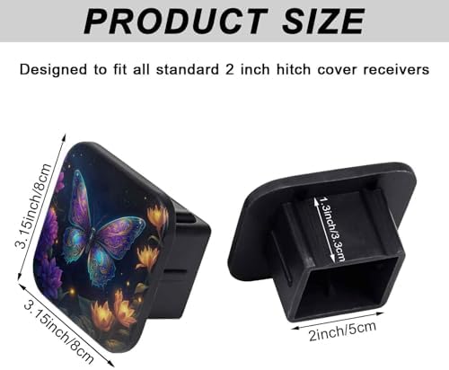 2" Trailer Hitch Cover Rubber Receiver Tube Cap Trailer Hitch Covers - Image 2