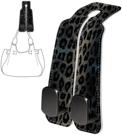 PU Leather Car Seat Hook, Storage Headrest Hanger, Cute Car Backseat Organizer - Image 6
