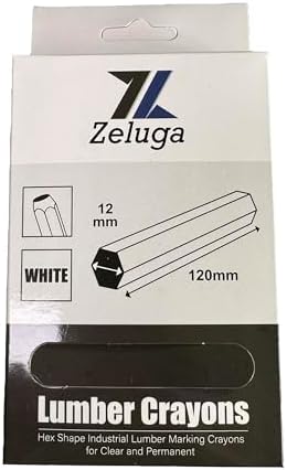 Zeluga 4.7in. x 0.47in. Hex Shape Industrial Lumber Marking Crayons - Image 4