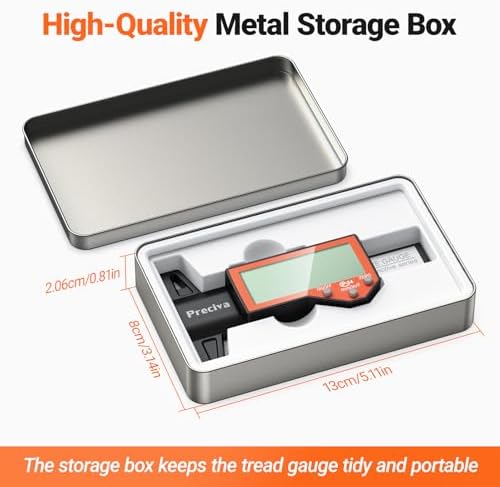 Preciva Tire Tread Depth Gauge, Digital Tire Depth Gauge - Image 3