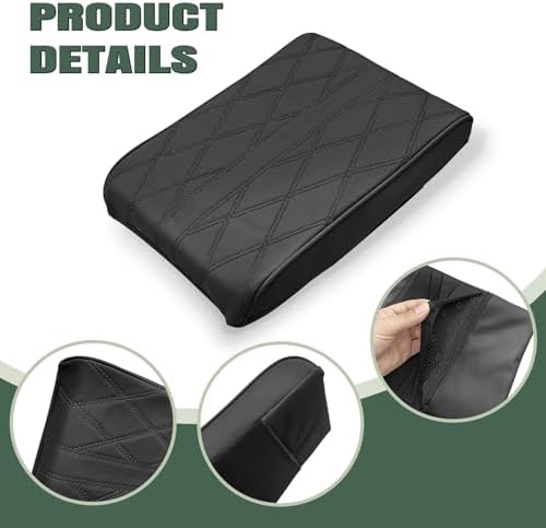 1 PCS Car Armrest Box Booster Pad, Leather 3D Texture Anti-Scratch Protective - Image 4