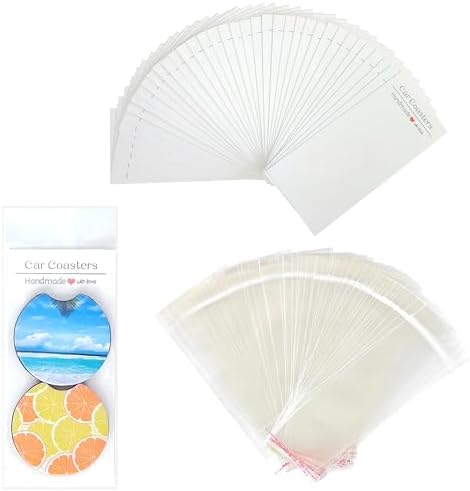 50 Sets Sublimation Car Coaster Packaging by GetALift