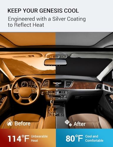 Proadsy Custom Fit Car Windshield Sun Shade - Image 3