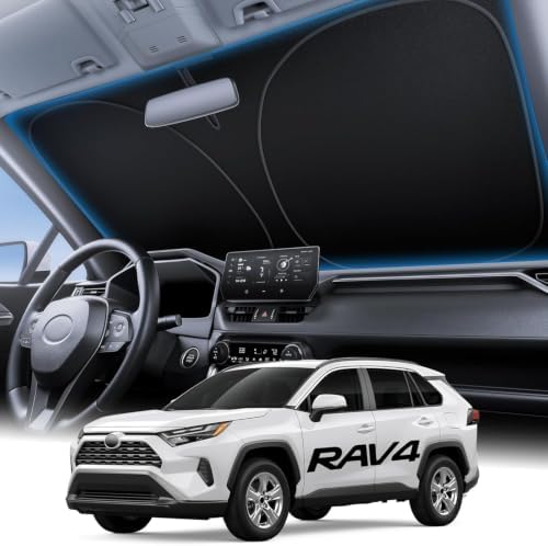 Wigoo for Toyota RAV4 2019-2026 Windshield Sunshade, Custom Fit, Keeps Cool by wigoo