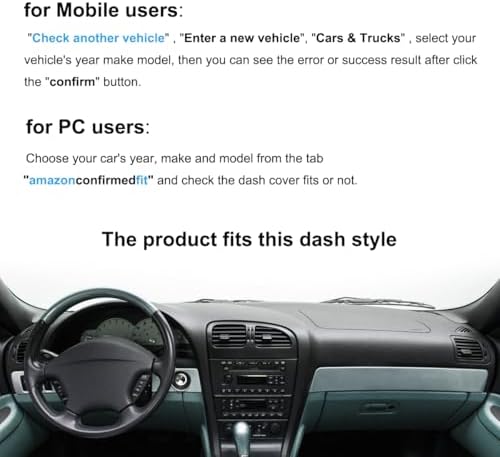 Dash Cover Mat Fit for Lincoln LS/Ford Thunderbird K304 - Image 2