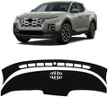 KUST Black Dash Cover for Hyundai Santa Cruz 2022 2023 2024 Polyester Dashboard by KUST