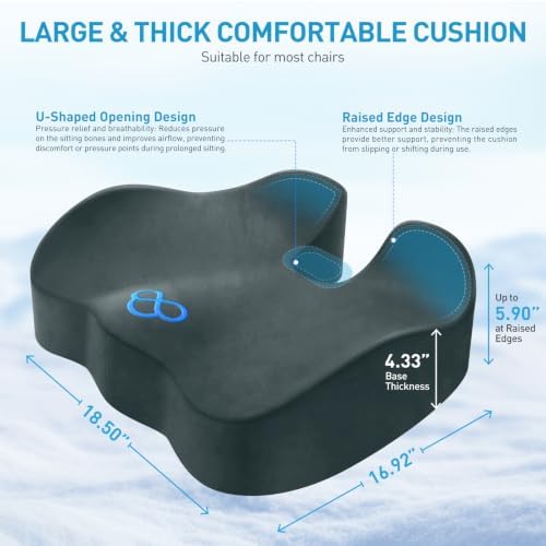 BlissTrends Extra Thick Seat Cushion - Image 2